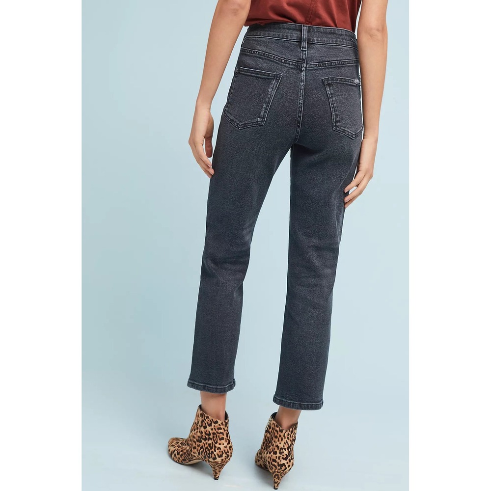 Pilcro and the Letterpress Relaxed Straight Cropped Jeans Distressed 27 - Picture 2 of 11